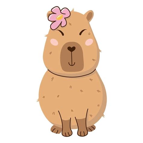 Capivara Fofinha Desenho - Desenho Capivara Fofa