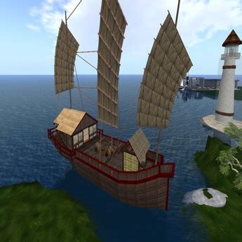 Second Life Marketplace - Japanese Junk Boat