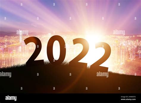 Concept of transitioning from the year 2021 to 2022 Stock Photo - Alamy