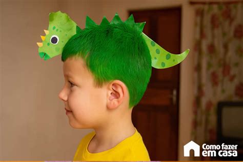 Cabelo Maluco Menino Verde - Ideias de Cabelo Maluco para Meninos e Meninas - Como fazer em casa