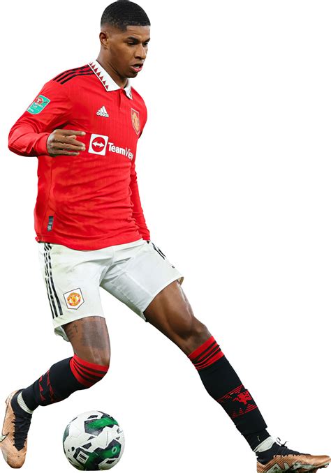 Marcus Rashford Manchester United football render - FootyRenders