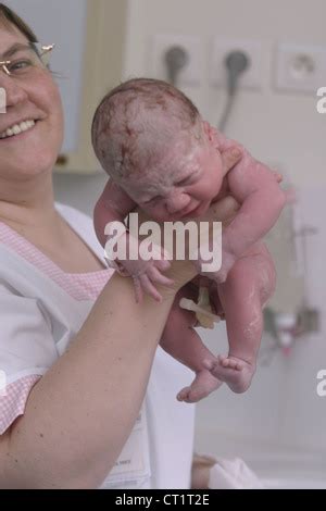 born baby  vernix caseosa stock photo alamy