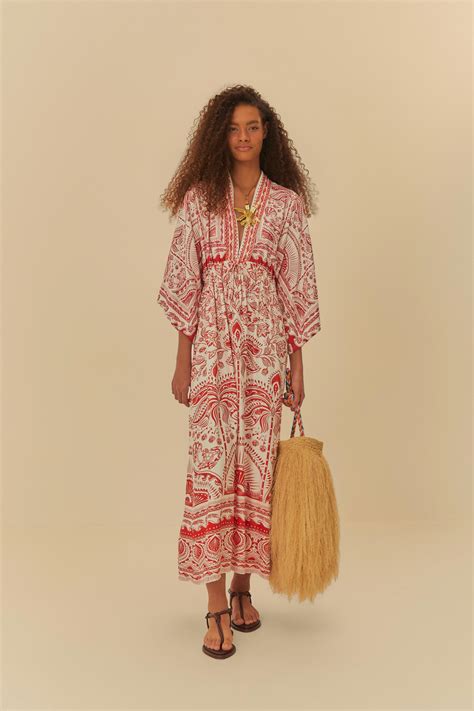 Vestido Longo Estampado Passeio De Rio