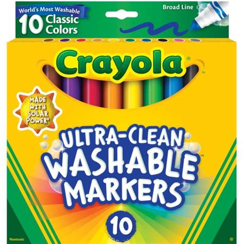 Crayola® Ultra-Clean Markers - Set of 10