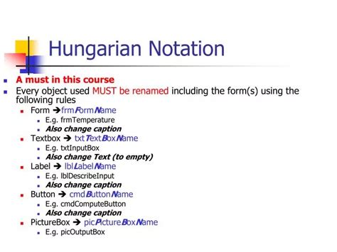 hungarian notation powerpoint    id