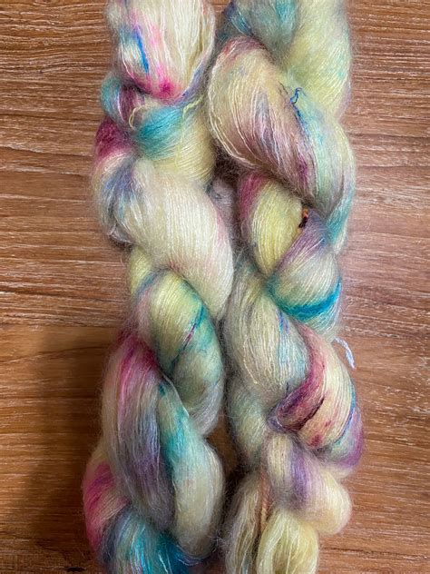 Bambi Fibers Hand Dyed Yarn 100% Merino And/or Silk Mohair Colorway