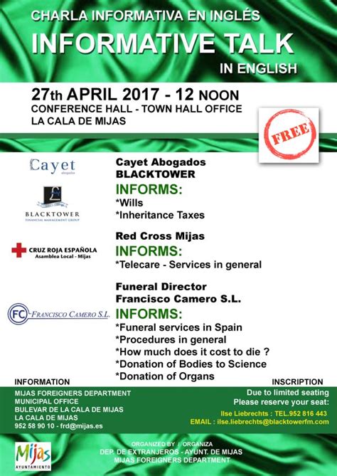 MIJAS FREE INFORMATIVE TALK IN ENGLISH - The Leader Newspaper 