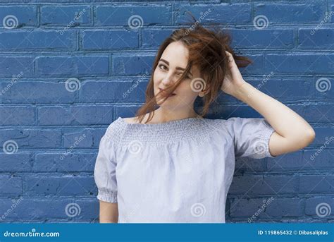 Portrait of a Young Naughty Girl Stock Photo - Image of portrait ...