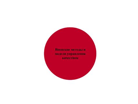 Японские методы и модели управления качеством - презентация онлайн
