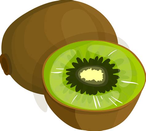 grüne ganze Kiwi und eine Hälfte. 9343875 PNG