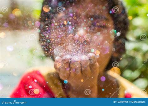 Blowing glitter stock photo. Image of glitter, photographs - 157824996