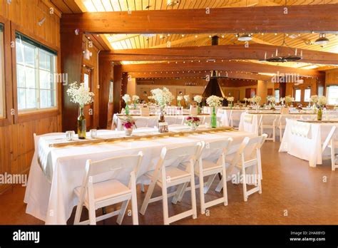 camp dining room stock photo alamy