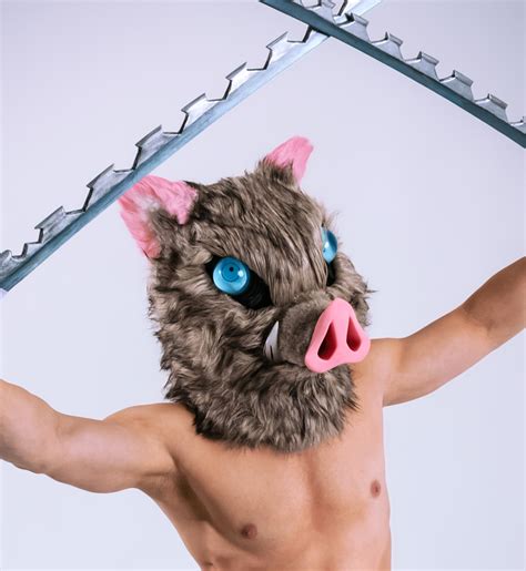 Inosuke's boar head by Kimetsu no Yaiba(~270usd) includes standard ...