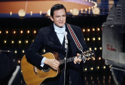 Johnny Cash during a taping of his ABC Network TV-Show, called ''The