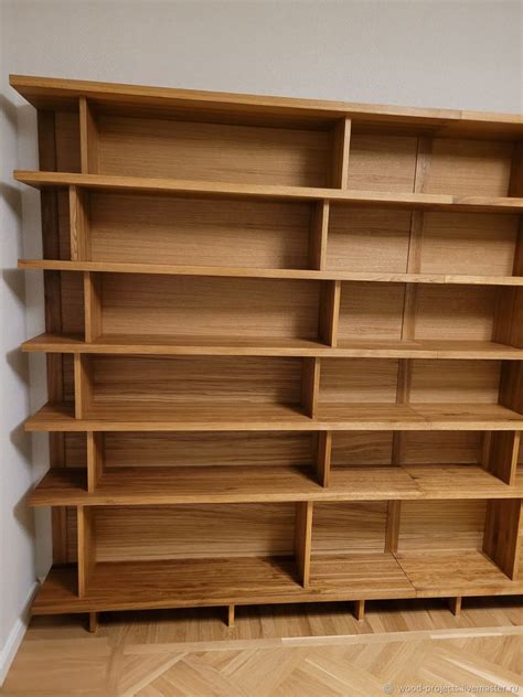 Стеллаж для книг, библиотека из дуба 3200х2000 в интернет-магазине ...