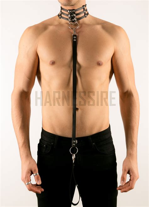 Collier BDSM avec laisse en cuir Cadeau BDSM pour soumis - Etsy France