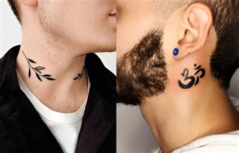 simple side neck tattoos  guys fettle web