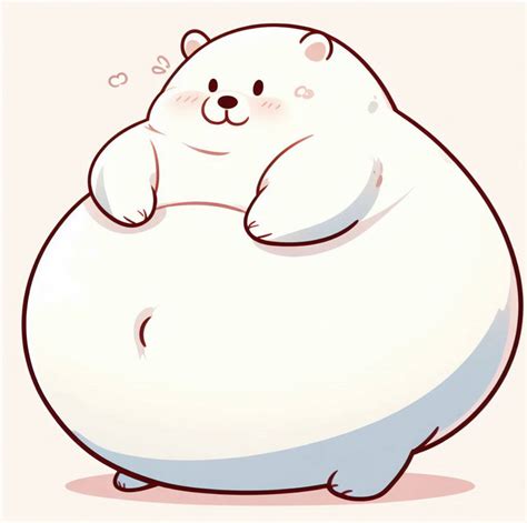 Cute fat polar bear by nicklover1991 on DeviantArt