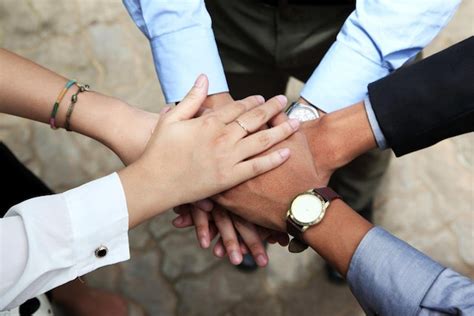 premium photo human hands showing unity