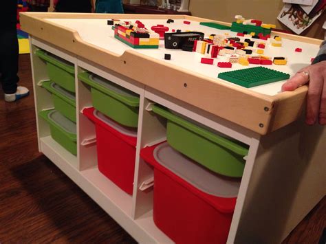 Organize Your Space With A Lego Table With Storage - Home Storage Solutions