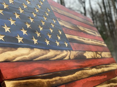 Old Glory American Wooden Flag – Briscoe Woodworks