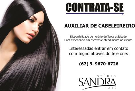 Vagas Auxiliar De Cabeleireiro