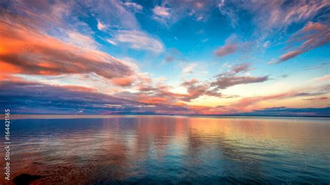 Sunset at Lake superior Stock Photo | Adobe Stock