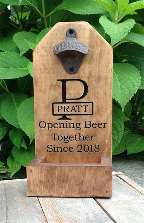 Personalized Beer Bottle Opener Groomsmen Gift Rustic - Etsy