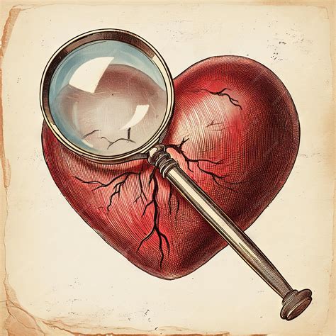 Premium AI Image | Vintage illustration of a Valentines Day heart