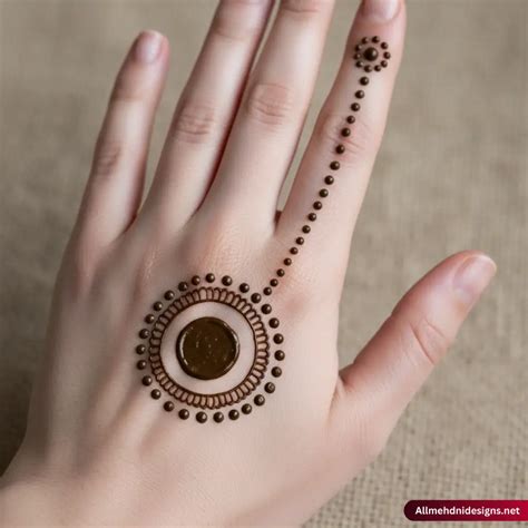 circle mehndi design ideas