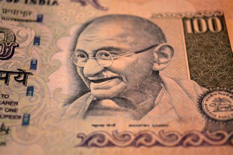 indian money  ghandi   bill image  stock photo public