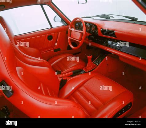 porsche  interior stock photo alamy