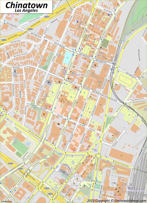 Chinatown Map | Los Angeles - Ontheworldmap.com