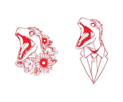 raptor dinosaur drawing 10