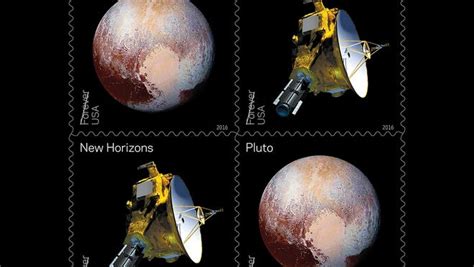 Pluto, Tombaugh Regio recognized in 'Pluto-Explored!' stamp