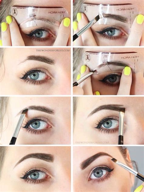 Eyebrow stencil | Eyebrow shaping, Eyebrows, Beauty hacks lips