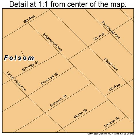 Folsom Pennsylvania Street Map 4226432