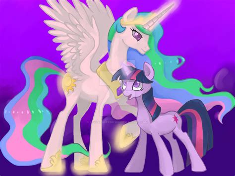 princess celestia and twilight sparkle by chinalover551989 on DeviantArt