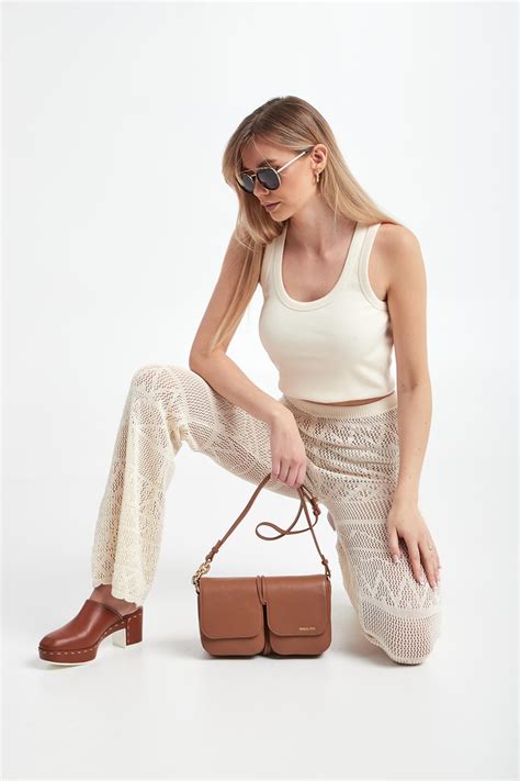 Top PATRIZIA PEPE Ecru Slim 2M4306/J115/W347 | Sklep Velpa.pl