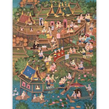 Thai Culture Painting - Tradtional Thai Paintings Gallery | Royal Thai Art