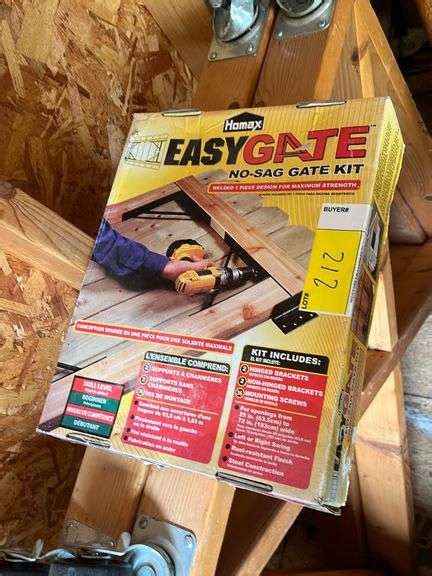 easygate  sag gate kit  wooden rollers soldasap llc