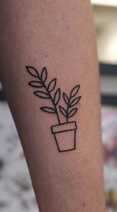 Flower Pot Tattoo | Tattoos for lovers, Plant tattoo, Tattoos