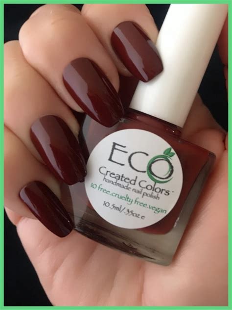 AUTUMN Brown Nail Polish Red Brown Polish Nail Lacquer - Etsy