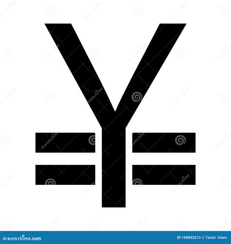 Japanese Yen or Chinese Yuan Currency Symbol Stock Vector