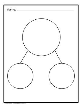 Kindergarten Number Bonds Addition & Subtraction Blank Worksheet Template