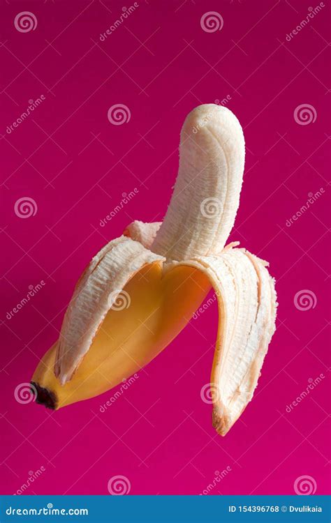 Flying Banana on a Vibrant Pink Background Stock Photo - Image of delicious, nature: 154396768