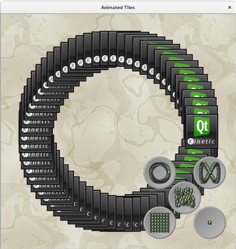 Animated Tiles Example | Qt Widgets 5.15.18