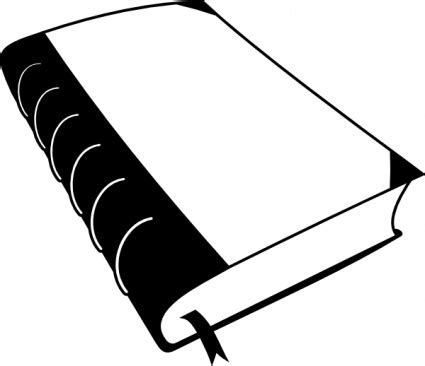 Black And White Book Clipart - ClipArt Best