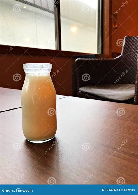 A Bottle of Milk in Japanese Onsen Stock Photo - Image of dairy, japan