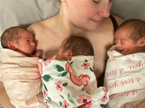 Newborn Triplet Girls